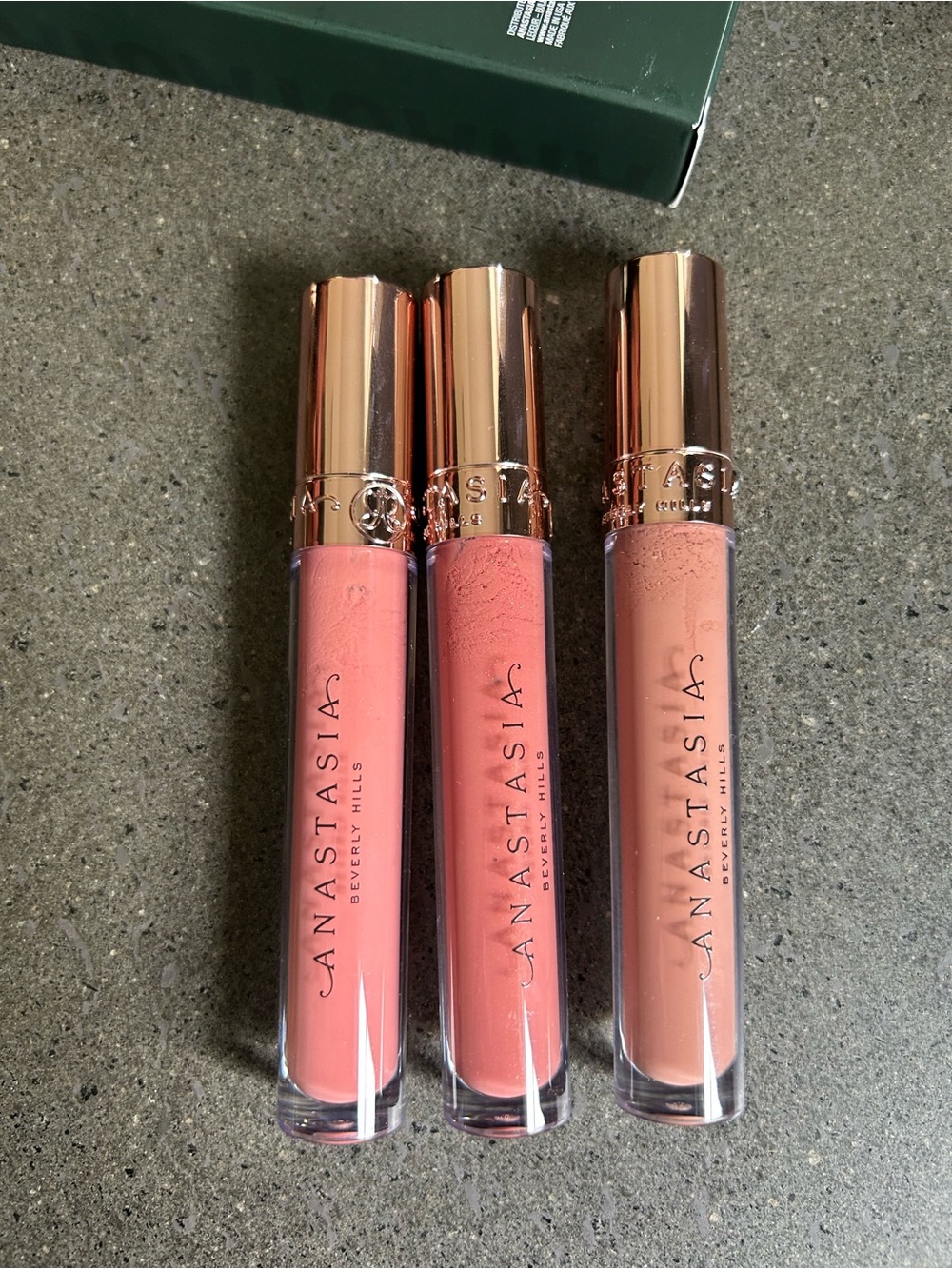 Anastasia Tinted Lip Gloss Trio — Soft Pink, Toffee Rose, Deep Taupe - Picture 5 of 11